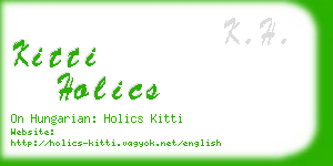 kitti holics business card